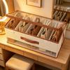 with Lid Fabric Shelf Organizer Collapsible Design Purse Organizer Box  For Home Storage
