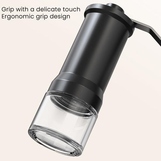 Мини ручная кофемолка с 40 регулируемыми настройками Портативная ручная мельница для кофейных зерен Коническая жерновая кофемолка для путешествий, кемпинга, офиса, эспрессо