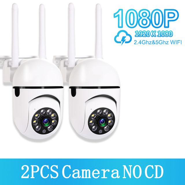 IP-камера Wi-Fi 200 Вт, 5 ГГц и 2,4 ГГц, HD 1080P, ИК, полноцветная, ночного видения, наружная беспроводная камера наблюдения, AI, отслеживание людей (1/2/4 шт.)