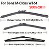 28"+21"+12" Автомобильные щетки стеклоочистителя для Mercedes-Benz M-Class W164 2005-2011 Комплект передних и задних щеток стеклоочистителя Автоаксессуары