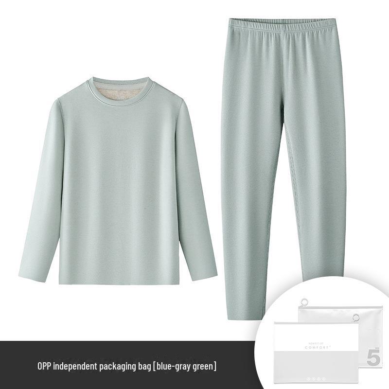 [Содержит кашемир] Детский термокомплект Meiyabi из шелка с флисом - Осень/Зима