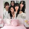 Kpop Group Ffifty Fifty Anime Tapestry Hanging Tarot Hippie Wall Rugs Dorm Home Decor