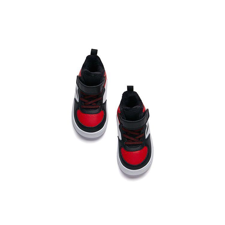 Anta High-Top Learning Walking Shoes Baby Sneaker Black Red 312140053A-2