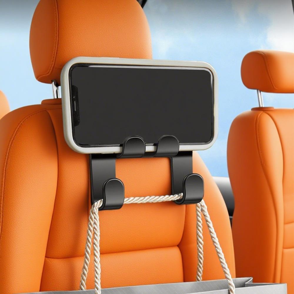 Универсальные крючки на подголовник автомобиля Сверхпрочный АБС-пластик Вешалка на спинку сиденья для сумок, продуктов, пальто, зонта Автомобильные аксессуары-органайзер