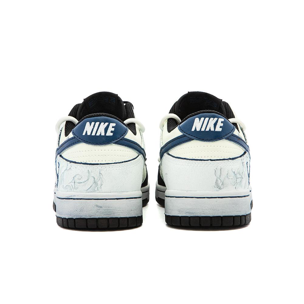Nike Кроссовки Dunk Ocean Coexistence, Amber Low top, мужские, для скейтбординга, черные, белые, синие, FD6923-100(Команда189-)