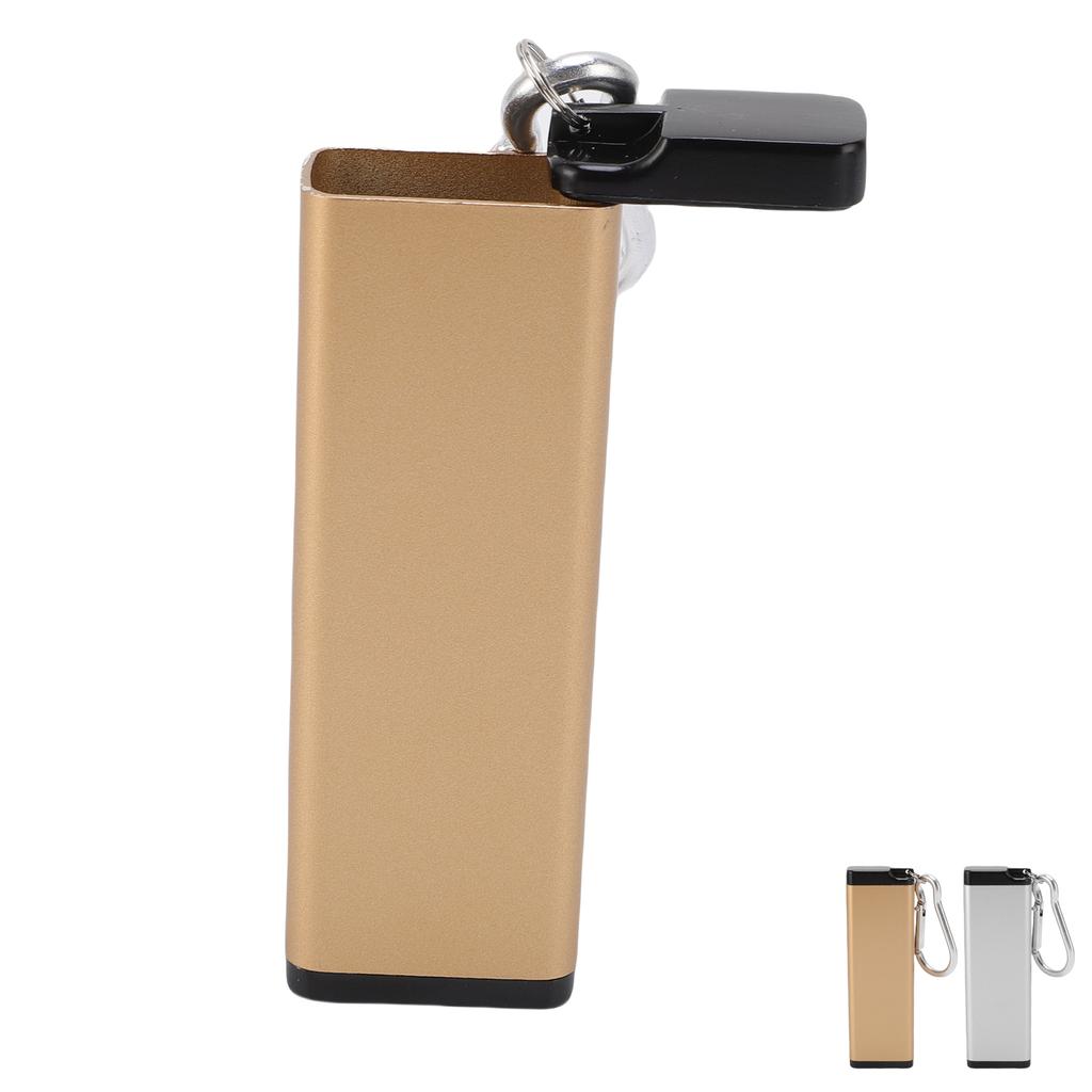 Metal Storage Tube Bottle Keychain Airtight Container Aluminum Alooy Water Proof for Outdoor Camping