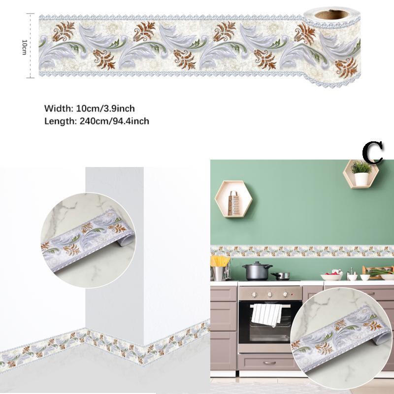 Самоклеящаяся настенная плинтусная граница, наклейка на обои, домашний декор, самоклеящаяся линия талии