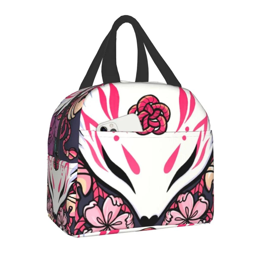 Пользовательские Koi Fish Sakura Blossom в бирюзовой сумке для обеда для мужчин и женщин, термохолодильник, изолированные ланч-боксы для офиса для взрослых