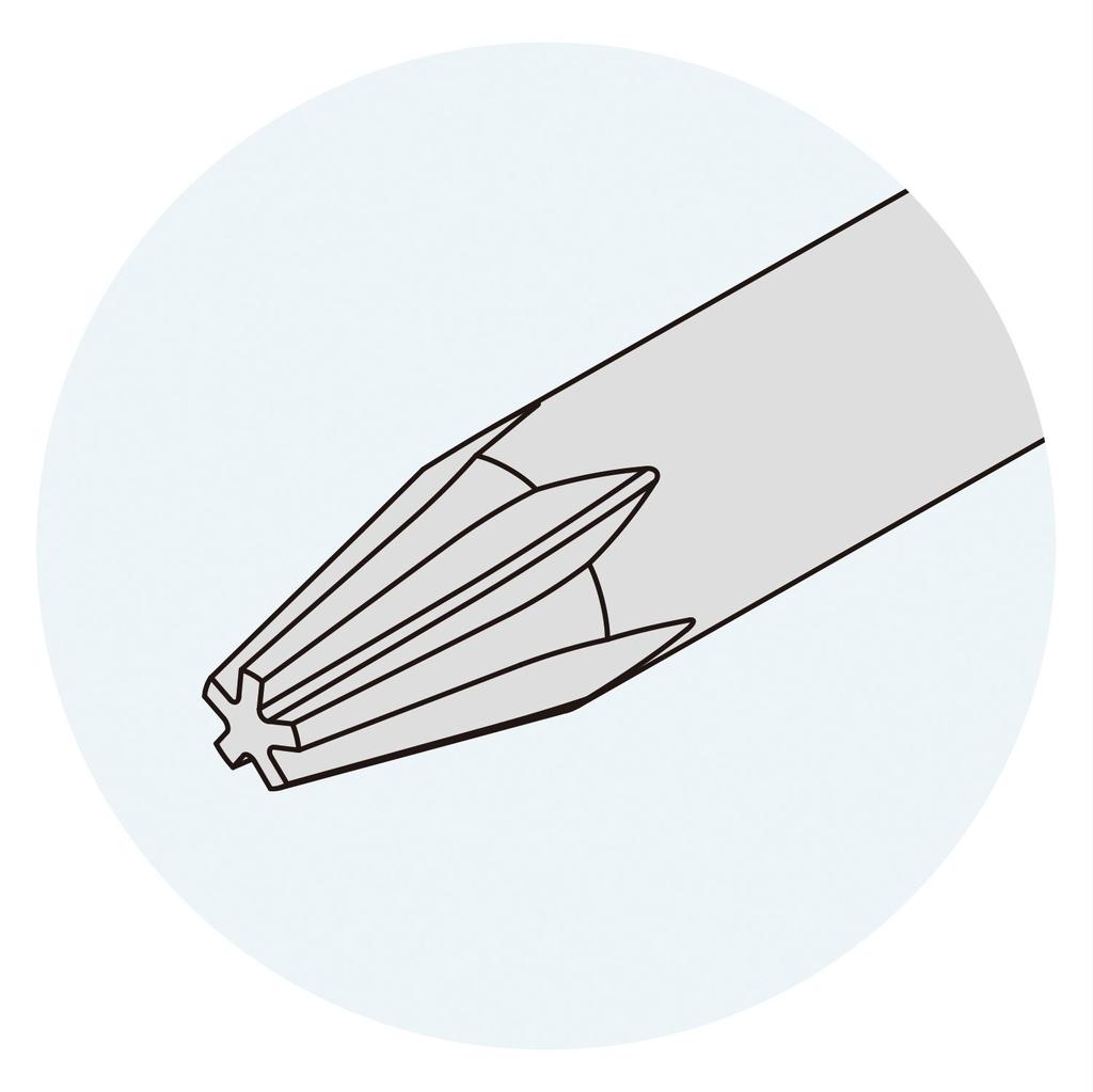 Специальная инженерная отвертка для винтов с пятилепестковым шлицем DTP-05