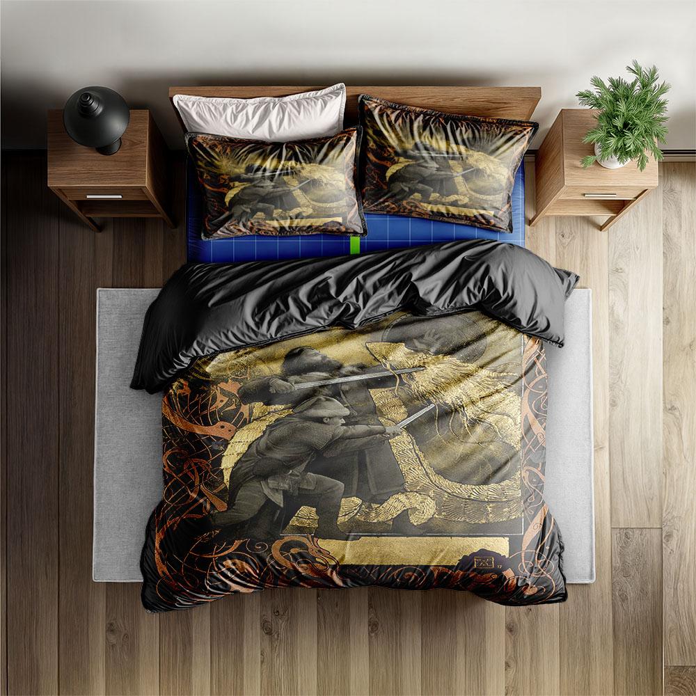 Beauty Bumblebee Duvet Cover Set King Queen Double Full Twin Single Size Bed Linen Set