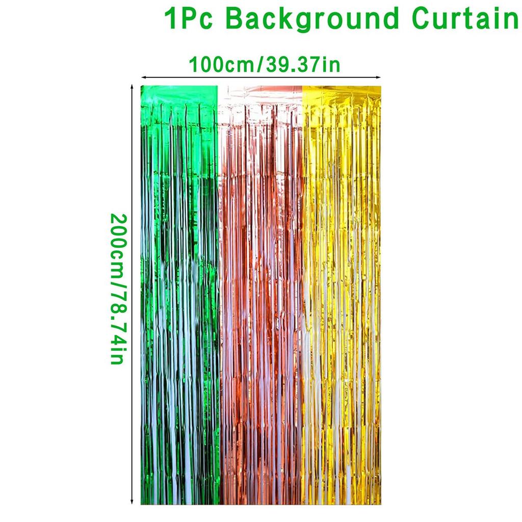 Backdrop Fornite Rain For Photo Zone Birthday Decoration Wedding Decor Christmas Tinsel Glitter Foil Backdrop Party Curtain