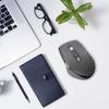 Беспроводная Bluetooth-мышь INFINMIND с быстрым DPI, боковой кнопкой для большого пальца, серая, Переключение, Прокрутка, Многоустройственная и Совместимая, Эргономичная, Бесшумная,