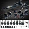 Военный спецназ SR-71 Blackbird USAF Самолет-истребитель Современный солдат Минифигурки Блок-модель Строительные наборы Развивающие игрушки