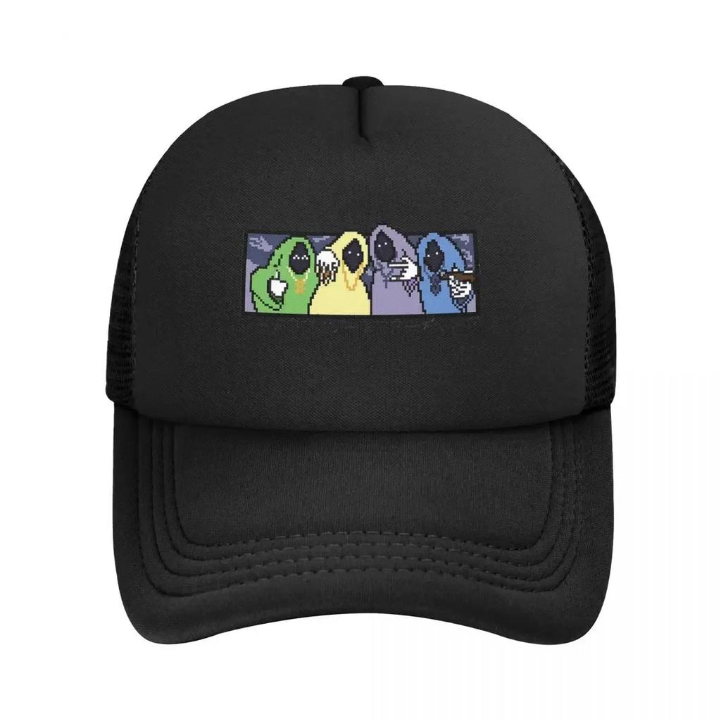 Кепка-бейсболка Snapback Пиксельная Сетчатая Кепка Шапка для Мужчин и Женщин, Дышащая, Повседневная, Для Улицы, С Дизайном Shadow Wizard Money Gang
