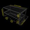 Wall Mount Power Drill Organizer Tools Cordless Drill Holder 4 Slots Tool Organizer for Garage Drill Racks
