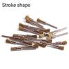 15Pcs/set Mini Grinding Accessories Wire Wheel Brushes T-shaped Brush Grinder Rotary Polishing Tools