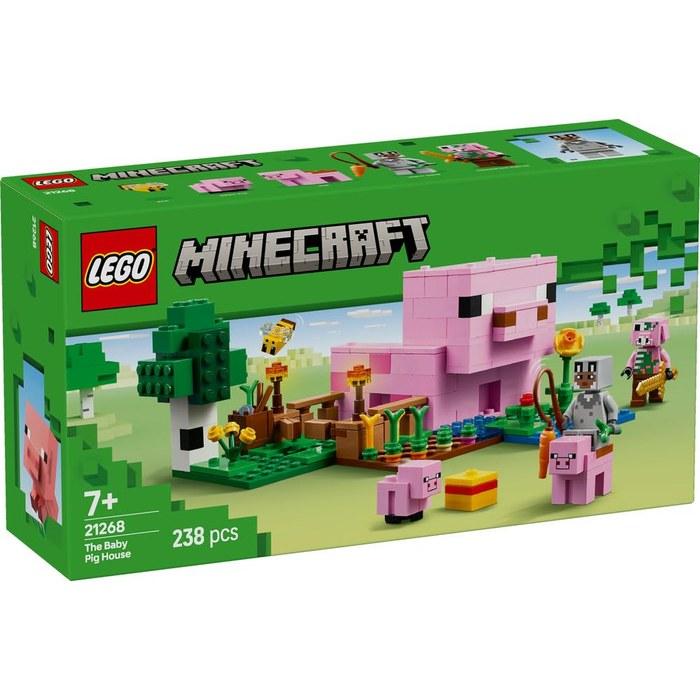 LEGO Minecraft Piglet House 21268 (Multicolor, 8cm x 19cm x 16cm)