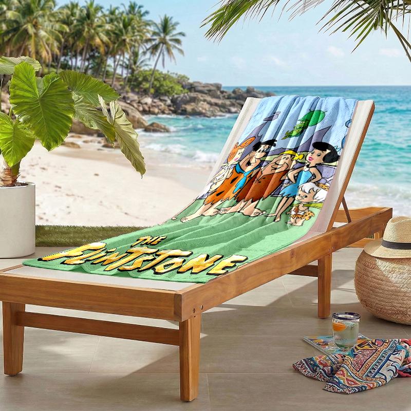Flintstones Fashion Beach Towel: Ideal for Summer Adventures Soft, absorbent and quick drying suitable for swimming and bathing