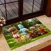 Colorful Friends In The Forest Themed Anti-Slip Rugs - Polyester Home Decor, Suitable for Bedrooms, Living Rooms, Doorways, Studios, and Decorations
