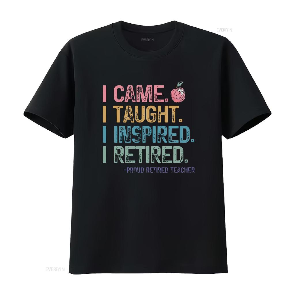 Retired Teacher T Shirt Retirement for s Women Appreciation Officially vintage Washed homme streetwear Casual Soft Stretched