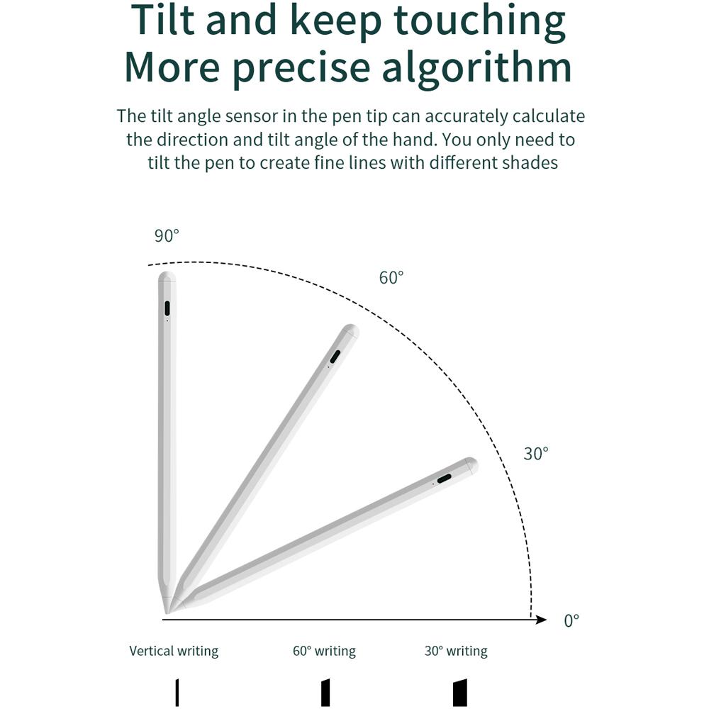 Стилус для Apple Pencil 2 1 iPad Pencil для iPad Pen Air 4 5 7 8 9 Mini 6 2018-2023 для Apple Pencil с отклонением наклона ладони