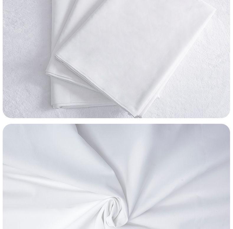 Хлопковый Белый Больничный Толстый Набор Простыней: Простыня, пододеяльник и наволочка для общежитий и государственного использования