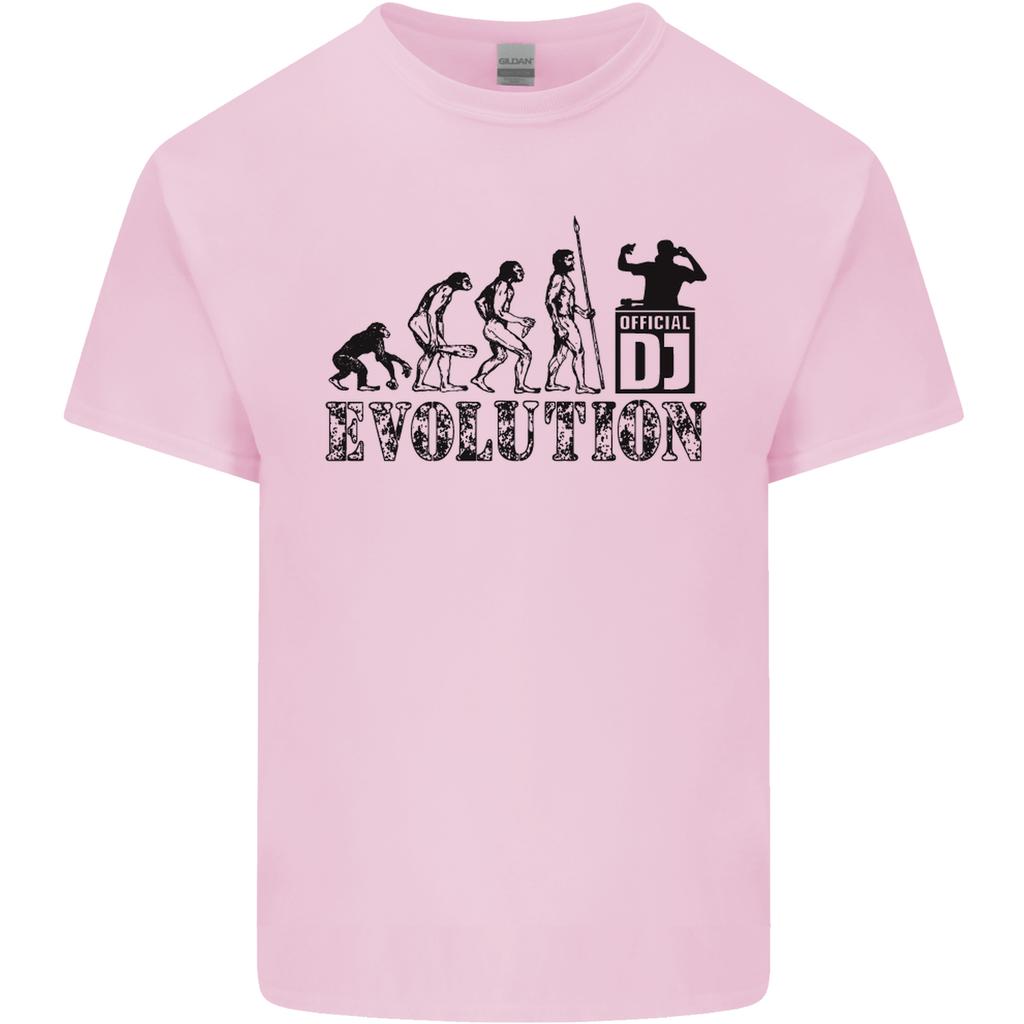 Evolution of a DJ Music DJing Vinyl Decks Unisexs Light Cotton TShirt