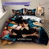 Wednesday Addams Mystery Print 3Pcs Bedding Setduvet Cover With 2 Bedropillowcase Home Birthday Gift