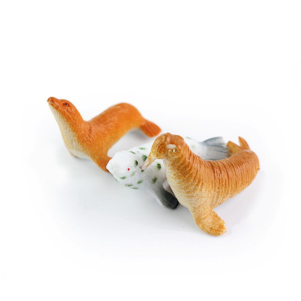 (Precious memory)A Set Simulation Plastic Ocean Animals Sea Creatures Model Educative Toys