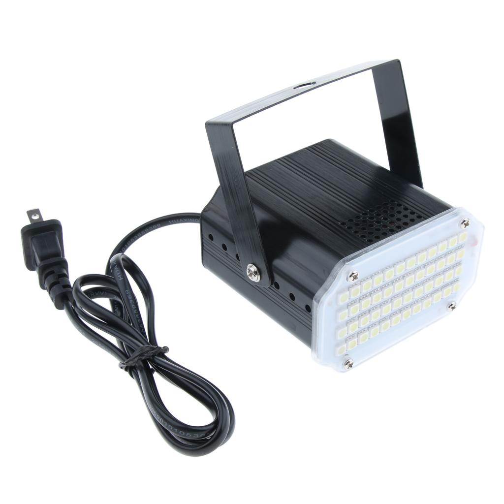 White Strobe Light Bulb Lamp with Super Bright LED Clamp for DJ Lighting Fixed Buckle for Parties Halloween Christmas