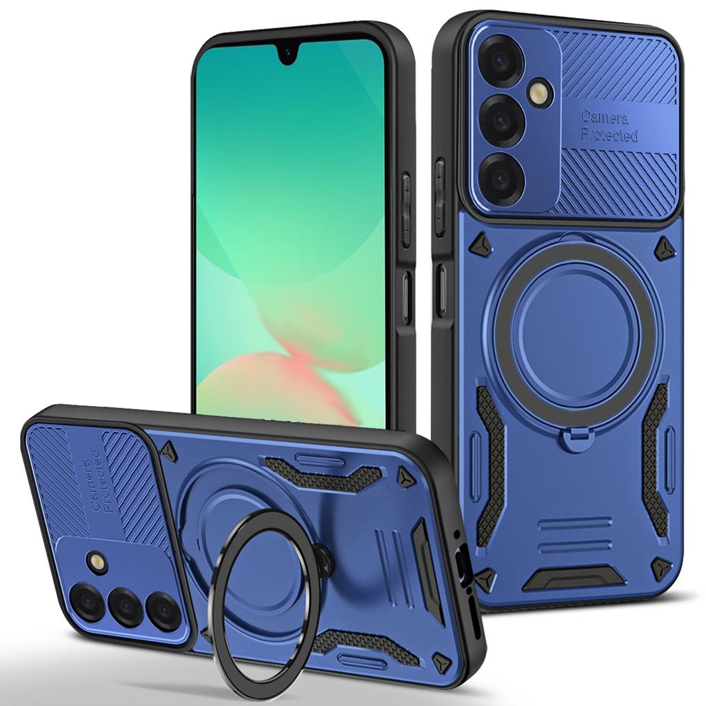 For Samsung Galaxy S26 Magnetic Case Shockproof TPU + PC Phone Back Cover with Kickstand