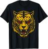 Tiger Face Design Graphic T-shirt