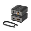 MAXSQUARE eARC/ARC HDMI в Оптический/Коаксиальный Аудио Экстрактор. Поддерживает PCM 2.0, Dolby 5.1, DTS 5.1. Алюминиевый корпус. Для саундбаров, наушников,