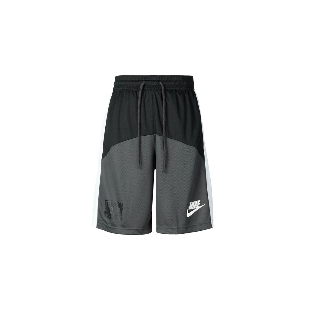 Nike Color-Block Logo Drawstring Shorts Men Bottoms Black Grey DQ5827-010