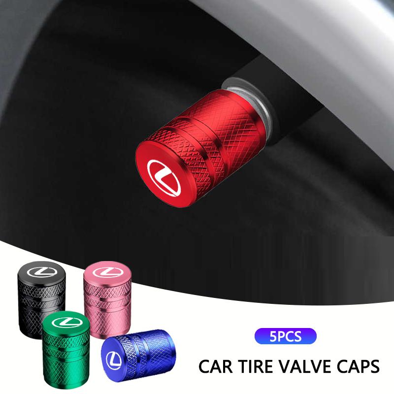 for Lexus ES300 RX330 RX300 GS300 IS250 CT200h IS300 NX RX LX GX Car Wheel Tire Valve Caps Tyre Stem Covers Airdust Waterproof AFT1