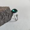 Серебряное кольцо с фианитами, вес изделия 4,8 гр (60002215)