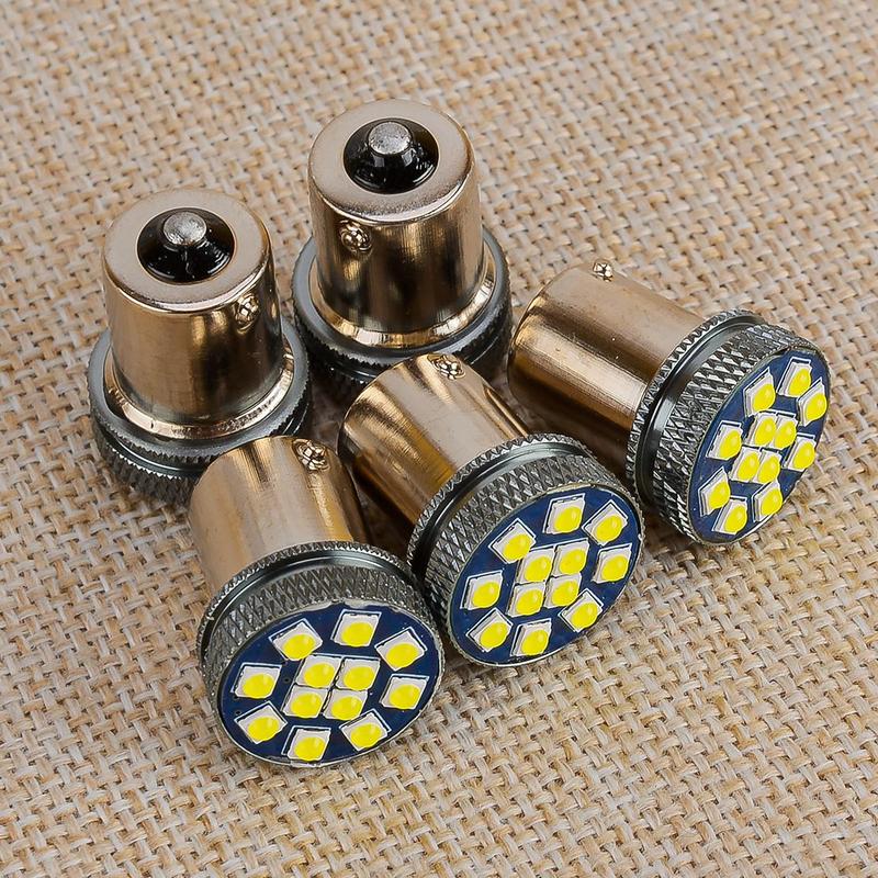 Белые Светодиодные 12SMD BAY15D 1156 1157 7440 3157 T20 P21W Лампочки Дневного Света, Поворотника, Габаритного Огня Универсальные для Автомобиля Грузовика 24В