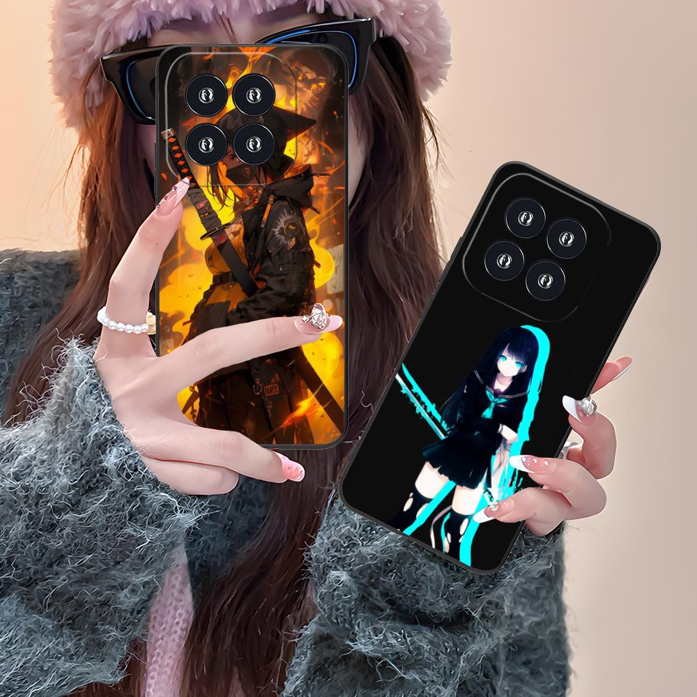 Чехол для мобильного телефона с аниме-девушкой для Xiaomi 15 14 13 12 Mi 11 T Ultra Lite Pro S X 5G Цветной печатный чехол Роскошный Красивый