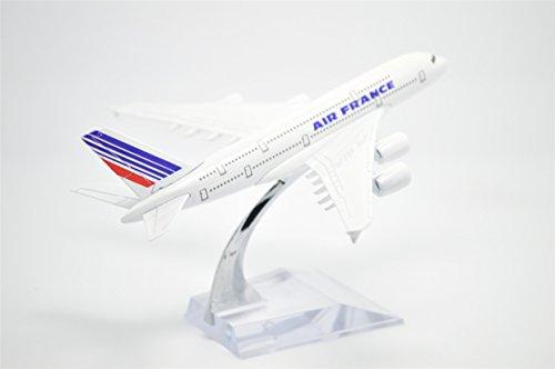 Династия Тан 1/400 16см Air France Airbus A380 Металлическая модель самолета Игрушка