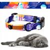 SOFT Collar with Buckle for an Outdoor Cat 30-36cm Ukory GALAXY Print