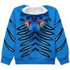 blue Tiger Cosplay Costume elf Tiger Hoodie Pants Sets Kids Halloween Christmas Party Funny Outfits Suit