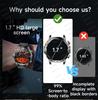 AK87 Men 1000mAh Battery Smart Watch 1.7-inch Large Screen GPS Track Heart Rate 3ATM Waterproof Wireless Call Sports Smartwatch