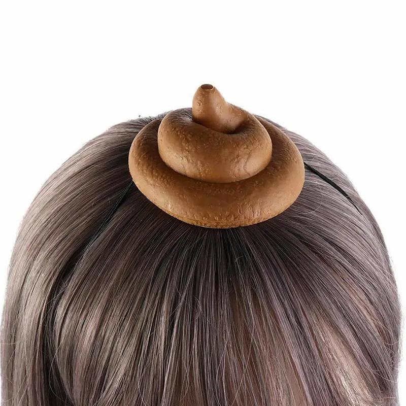 1 шт. забавная имитация какашки шляпа новинка карнавальная праздничная шляпа нарядный косплей костюм какашка головной убор