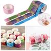 200PCS Adhesive Stylish Decorative Flower Petals Tape Masking Tape Sticky Paper Scrapbooking