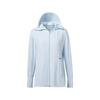 Li Ning Фитнес Свободная Охлаждающая Удобная Дышащая Одежда для Защиты от Солнца Женские топы Светло-Голубой AFDVA74-4