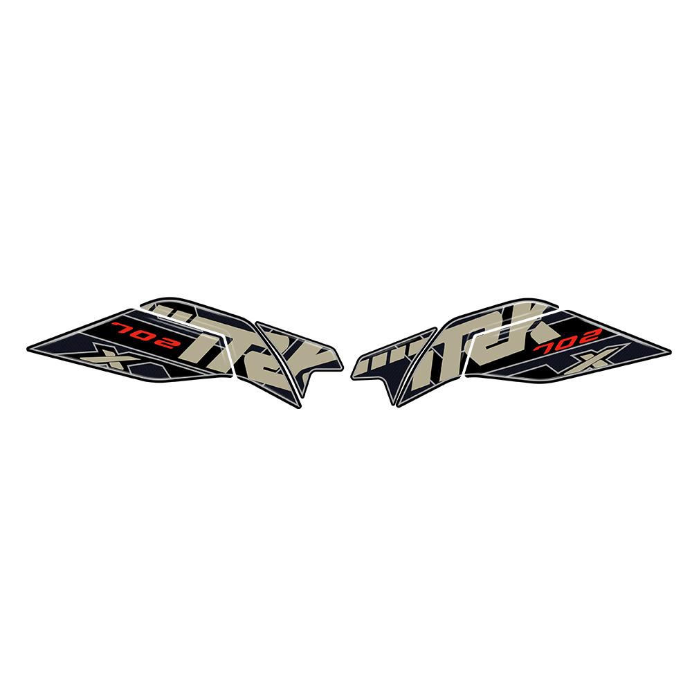 Motorcycle Accessories 3D Gel Epoxy Resin Sticker Kit Tank Pad for Benelli TRK 702X TRK702X 2023-2025