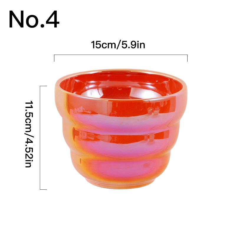 Красочный керамический цветочный горшок, горшок для суккулентов, комнатные украшения, садовые принадлежности, горшок для растений бонсай