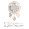 Space Saving Wall Decor Beautiful Round Macrame Fringe Round Boho Mirror Hanging Mirror