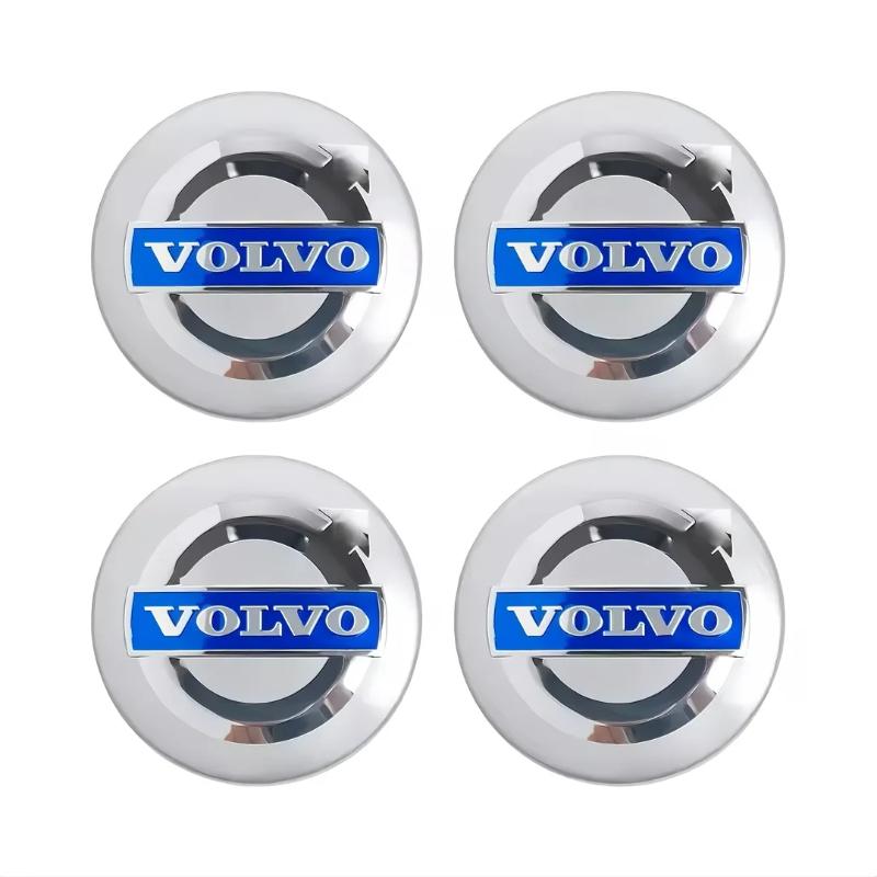 4PCS Car Hub Caps Rim Center Caps Badge Stickers Auto Accessories Suitable for Volvo S40 S60 S80l Xc60 Xc90 V40 V60 V50 V90 V70 CUG1