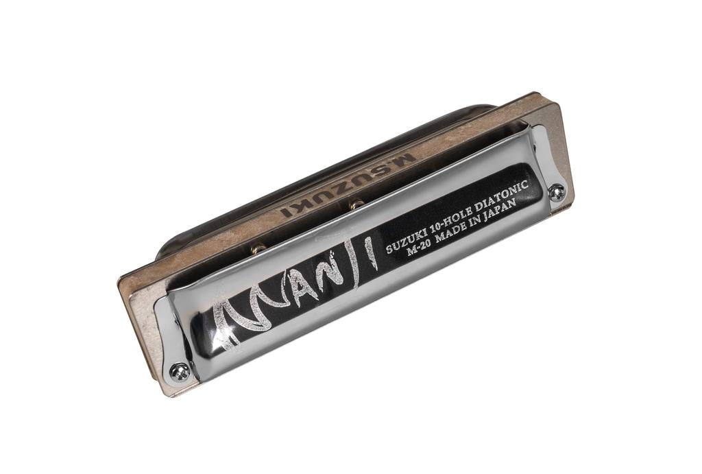 SUZUKI 10 Hole Harmonica MANJI C Tone Made In Japan M-20